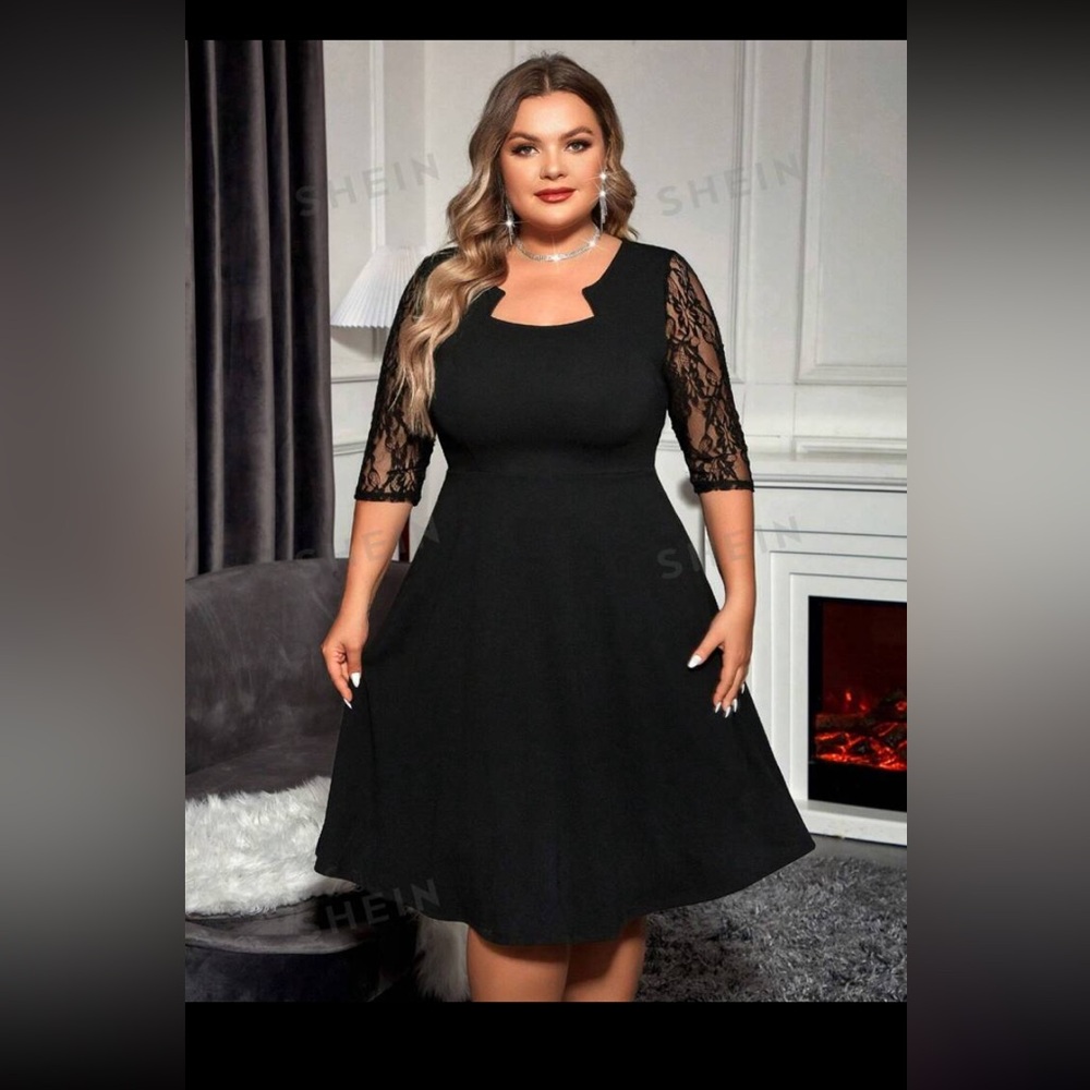 SHEIN Black Dress